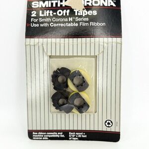 Vintage Smith Corona H21050 Lift-Off Tapes 2-Pack‎ Correctable Ribbon NOS